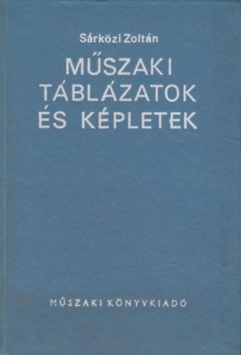 Mszaki tblzatok s kpletek