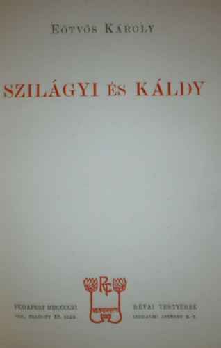Szil�gyi �s K�ldy