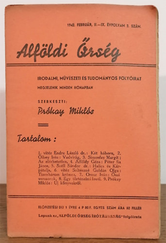 Alfldi rsg - Irodalmi, mvszeti s tudomnyos folyirat
