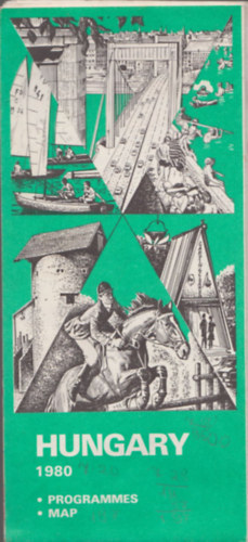 Hungary 1980 (Programmes, Map)- Magyarorsz�g, Budapest �s Balaton t�rk�p