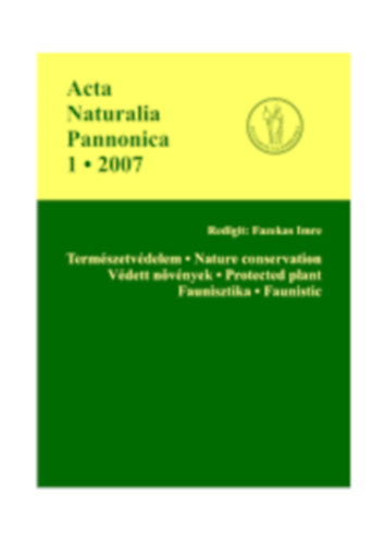 Acta Naturalia Pannonica 1 (2007)