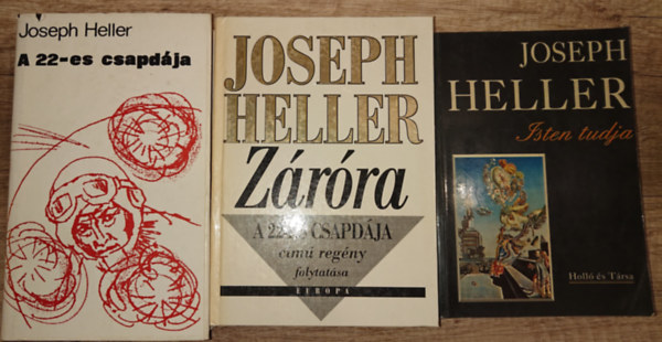 3 k�tet Joseph Hellert�l: A 22-es csapd�ja, Z�r�ra, Isten tudja
