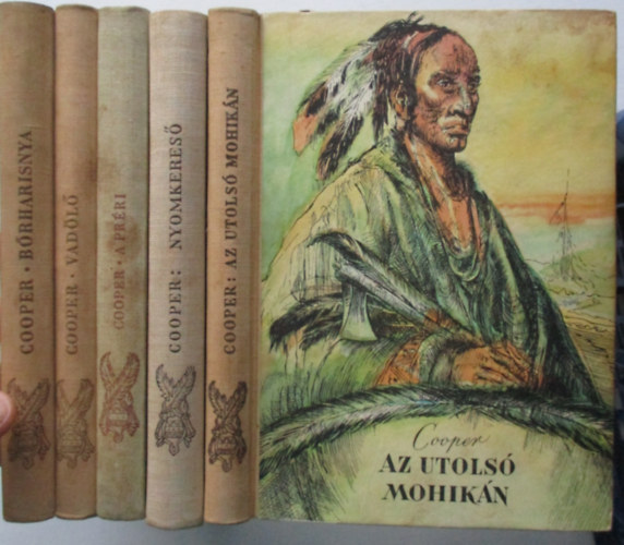 B�rharisnya - Az utols� mohik�n - A pr�ri - Vad�l� - Nyomkeres� I-V. nagy indi�nk�nyv 5 k�tetben