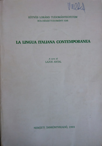 La lingua italiana contemporanea