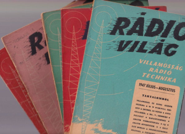 5 db R�di� vil�g: 1947/7-12. sz�mig