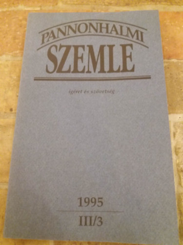 Pannonhalmi szemle 1995 III/3