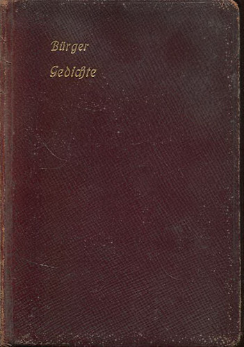 Gottfried August Bürger - Bürger Gedichte