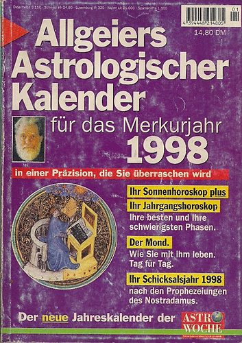 Allgeiers Astrologische Kalender fr das Merkurjahr 1998