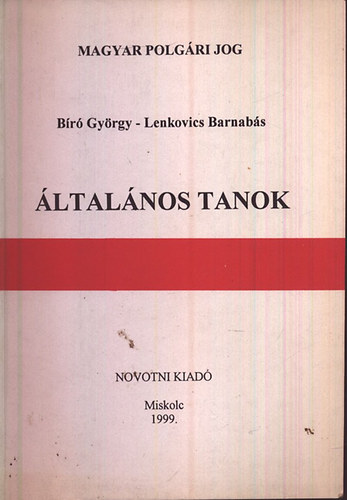ltalnos tanok (Magyar polgri jog)