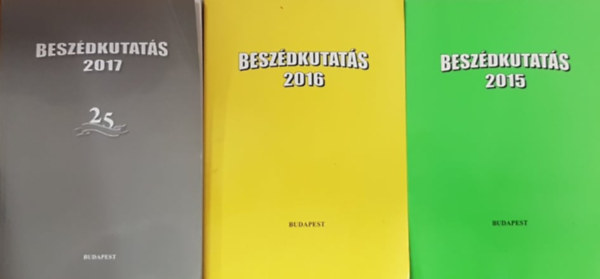 Beszdkutats 2015-2016-2017 (3 ktet)