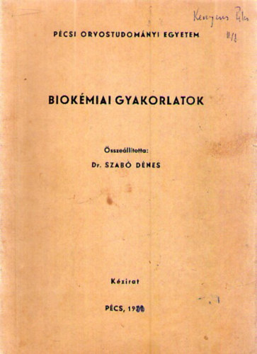Biok�miai gyakorlatok