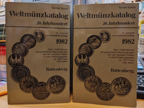 Gnter Schn - Weltmnzkatalog 20. Jahrhundert 13. revidierte und erweiterte Auflage 1982 I-II. (1-2.)