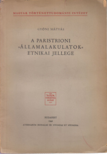 A paristrioni llamalakulatok etnikai jellege (Archaizl npnv s etnikai valsg Anna Komnene Alexiasban)