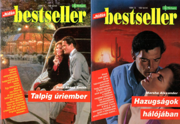 2 db Jlia Bestseller: 1994/1.Talpig riember + 1994/2. Hazugsgok hljban