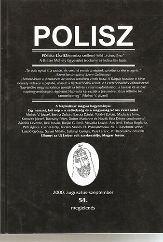 Polisz 54. 2000. augusztus-szeptember