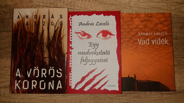 3 kiv�l� k�tet Andr�s L�szl�t�l: Vad vid�k, Egy medvekutat� feljegy�sei, A v�r�s korona