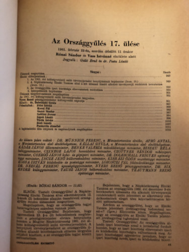 Orsz�ggy�l�s �l�se 1961-62-63.