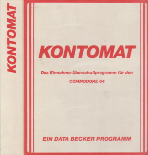 Kontomat (Das Einnahme-berschussprogramm fr den Commodore 64)- 2 db. floppy mellklettel
