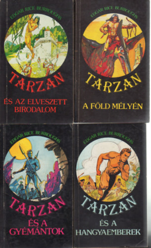 E. R. Burroughs - Tarzan knyvek  4 db