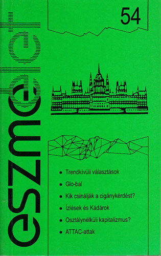 Eszmlet- 54. szm (Trsadalomkritikai s kulturlis folyirat)- 2002. nyr