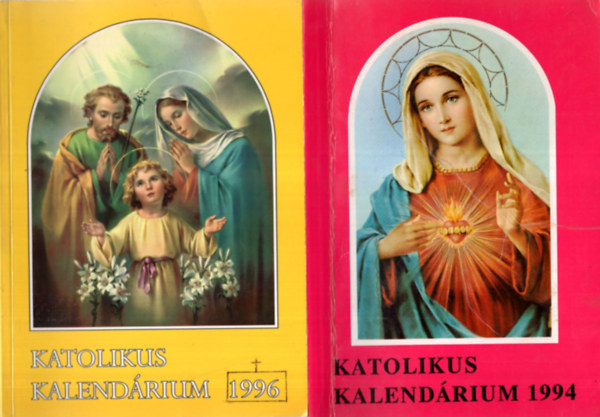 Katolikus kalendrium ( 7 db egytt ) 1994., 1996., 1997., 1998., 1999., 2003., 2004.