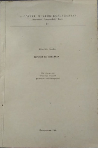 G�csej �s Girg�cia - K�l�nlenyomat