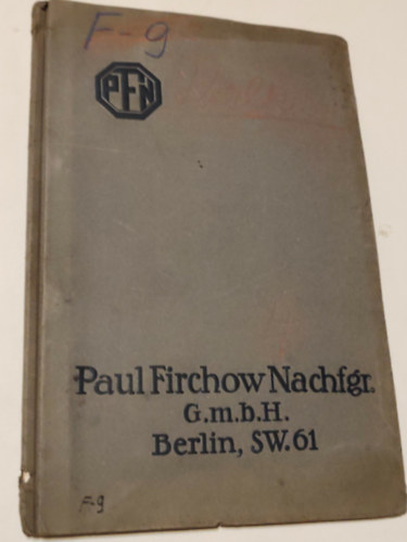 Paul Firchow Nachfgr. Preis-Liste Nr.1,2,3 egybek�tve (Antik n�met �rlista)