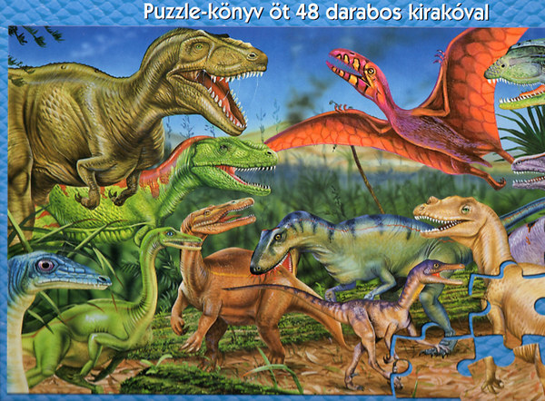 Az skor dinoszauruszai - Puzzle-knyv t 48 darabos kirakval
