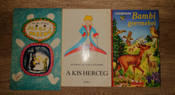 3 klasszikus gyerekk�nyv: Bambi gyermekei, A kis herceg, Micimack�