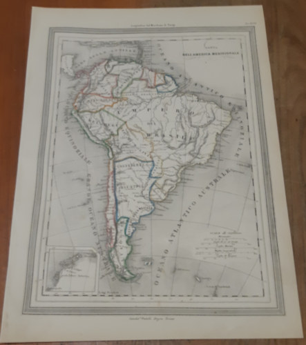 Carta dell' America Meridionale /D�l-Amerika t�rk�p/