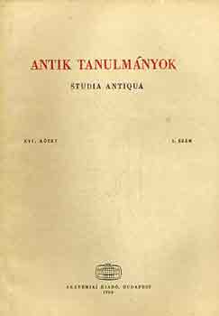 Moravcsik Gyula (szerk.) - Antik tanulmnyok-Studia antiqua XVI. ktet 2. szm