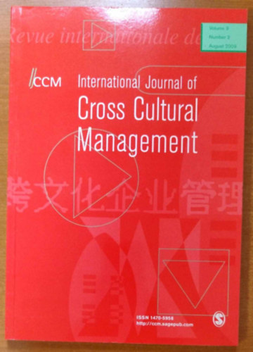 International Journal of Cross Cultural Management Volume 9. Number 2. August 2009.