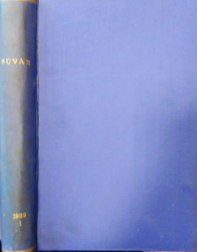 Bvr ( Npszer tudomnyos folyirat ) 1938./ Negyedik vfolyam els flv