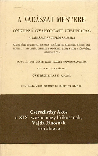 A vadszat mestere (reprint)