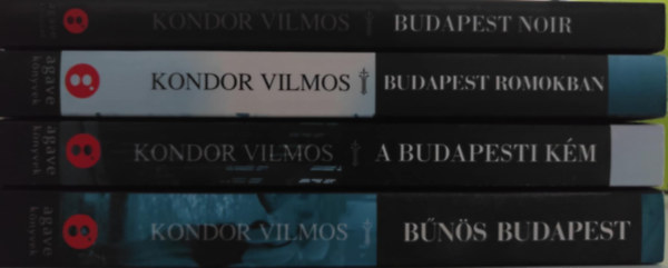 4 db Kondor Vilmos Krimi: / Budapest Noir / Budapest Romokban / A budapesti k�m / B�n�s Budapest /