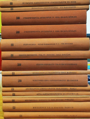 Bibliotheca Teubneriana - 6. k�nyvcsomag (15 k�tet) (g�r�g-latin nyelven)