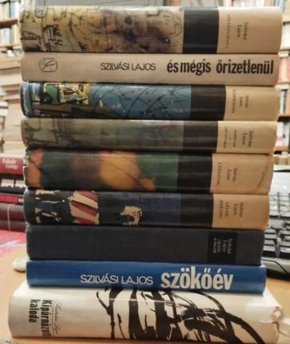 9 db Szilv�si Lajos: Alb�rlet a S�p utc�ban; Appassionata; �s m�gis �rizetlen�l; Kar�csony; Kip�rn�zott kaloda; L�gszomj; L�lekharang; �rd�g a falon; Sz�k��v