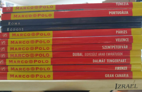 12 db Marco Polo/Cartographia tiknyv: Izrael + Tunzia + Portuglia + Rma + Rdosz + Prizs + Velence +