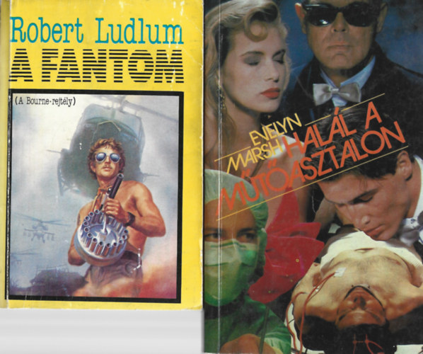 2 db knyv, Robert Ludlum: A fantom, Evelyn Marsh: Hall a mtasztalon