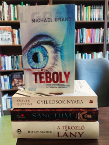 Sarah Fine, Oliver Bottini, Michael Grant Archer Jeffrey - Krimi knyvcsomag 4 darabos KNYVMENT AJNLAT: A tkozl lny, Sanctum, Gyilkosok nyara, Tboly