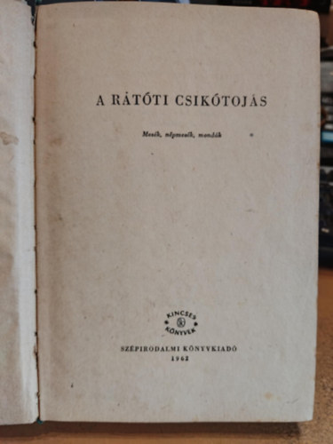 A rtti csiktojs \(mesk, npmesk, mondk)
