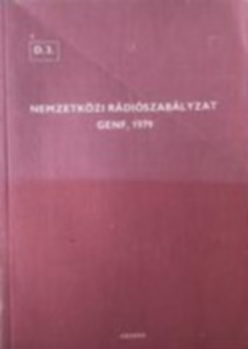 Nemzeti r�di�szab�lyzat GENF 1979