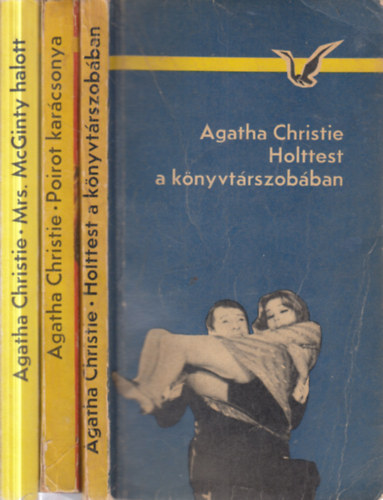 Agatha Christie - 3 db. klasszikus krimi (Mrs. McGinty halott + Poirot karácsonya + Holttest a könyvtárszobában)
