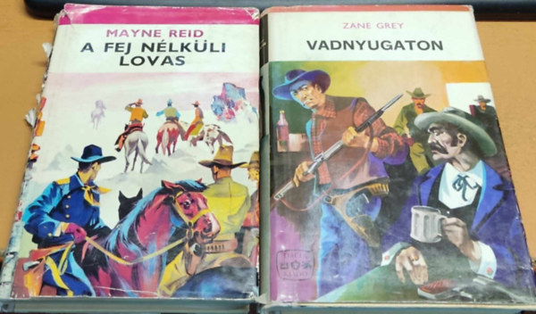 Mayne-Reid Zane Grey - 2 db western: A fej nlkli lovas + Vadnyugaton