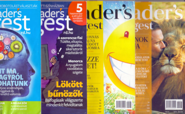 Ngy db. Reader's Digest - Eurpa legolvasottabb magazinja, 2014. Mrcius-prilis, Jnius-Jlius.