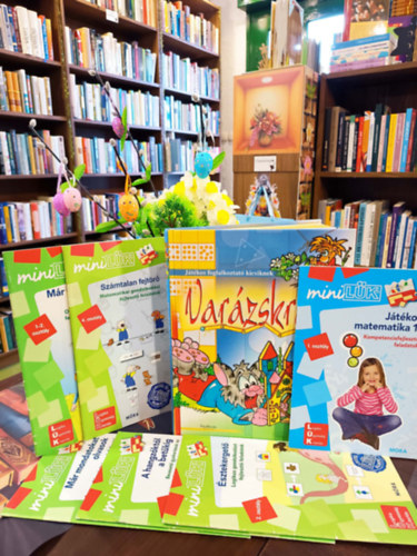 Gyerek foglalkoztat� csomag 6 darabos K�NYVMENT� AJ�NLAT: Var�zskr�ta - j�t�kos foglalkoztat� kicsiknek, M�r mondatokat olvasok - LDI249 - Olvas�si k�pess�gfejleszt� j�t�kok - miniL�K, A hangz�kt�l a bet�kig,
