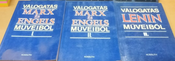 3 db: Vlogats Marx s Engels mveibl I.-II. + Vlogats Lenin mveibl II. (Els ktet nincs benne)