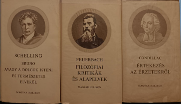 Condillac, Feuerbach Schelling - Filozfiai knyvcsomag