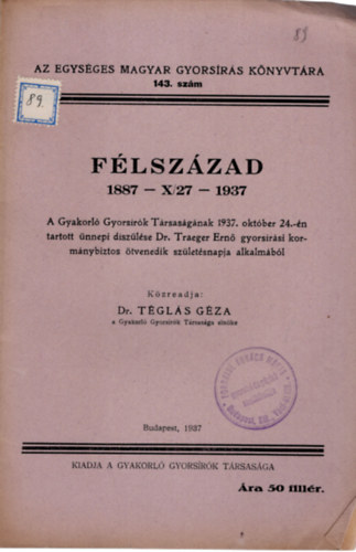 Flszzad 1887-X/27-1937