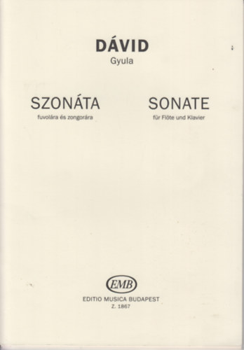 Szonta fuvolra s zongorra